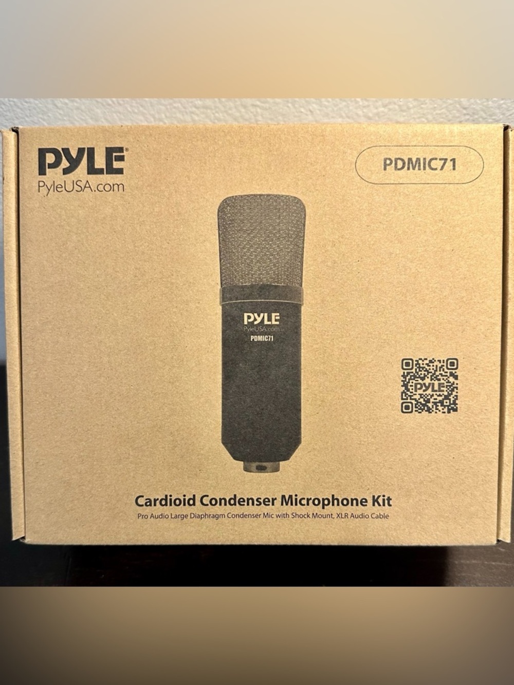 Pyle-Cardioid Condenser Microphone Kit - Black
